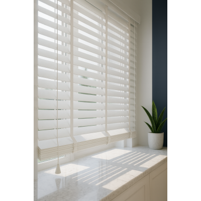 Ahşap Jaluzi Beyaz Renk
