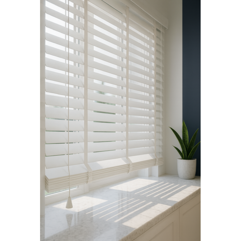 Ahşap Jaluzi Beyaz Renk
