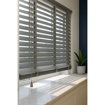 Ahşap Jaluzi Gri Renk