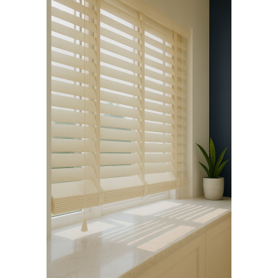 Ahşap Jaluzi Krem Renk