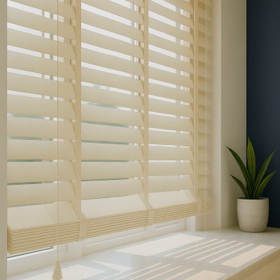 Ahşap Jaluzi Krem Renk