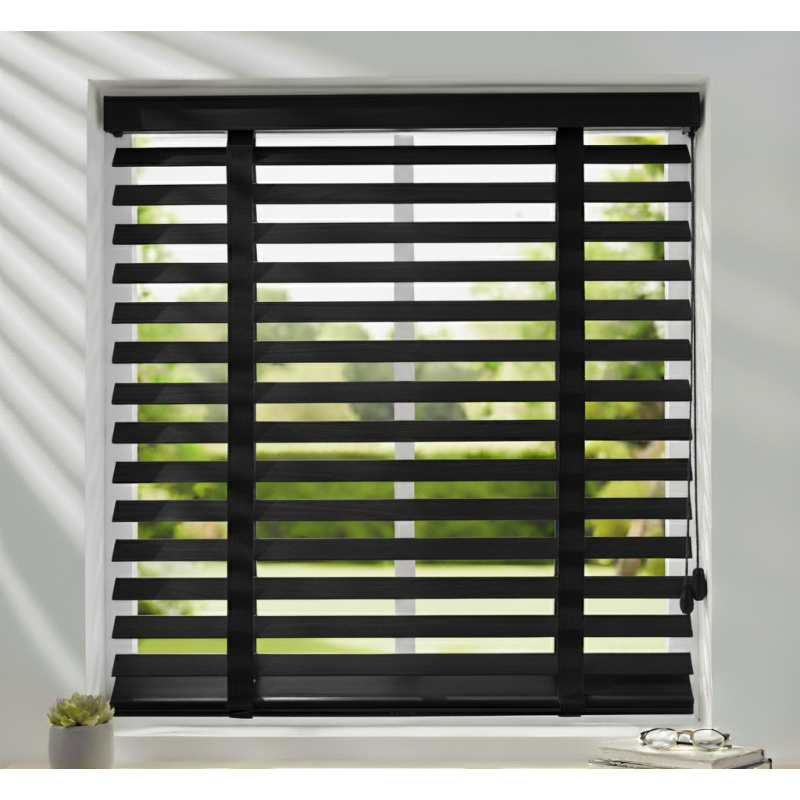 Ahşap Jaluzi Siyah Renk