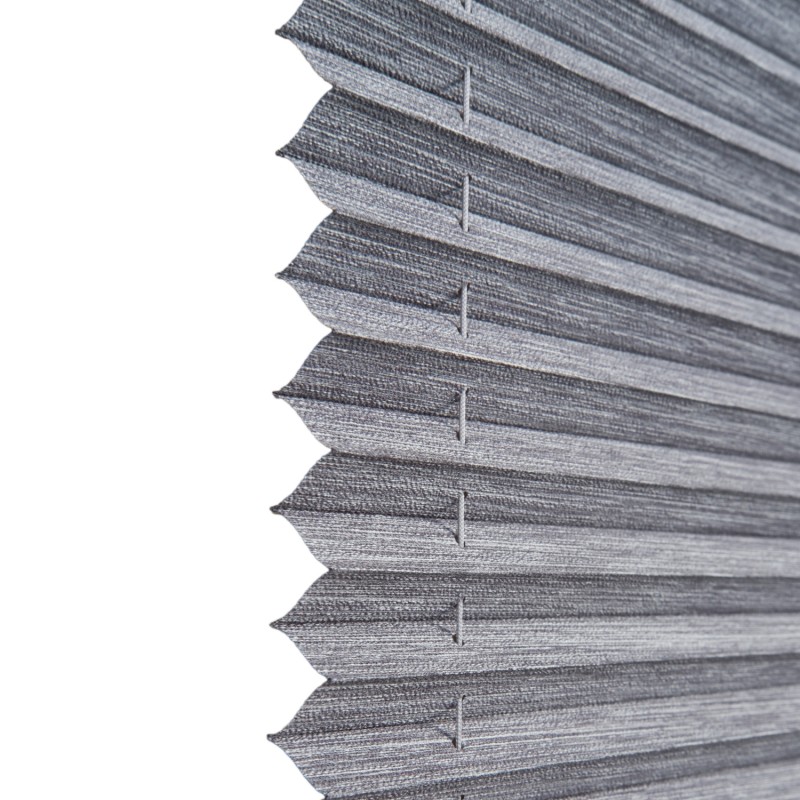 Plise Perde Bambu Gri