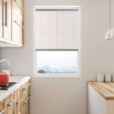 Plise Perde Sade Açık Gri