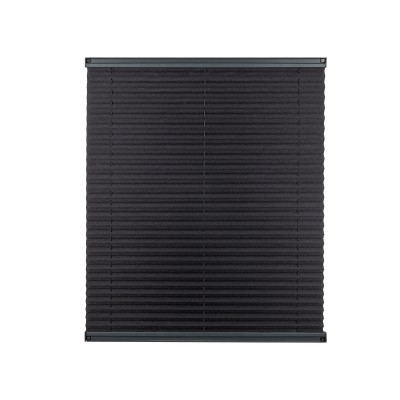 Plise Perde Sade Siyah