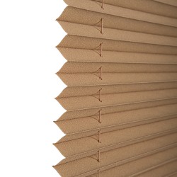 Plise Perde Sade Bronz