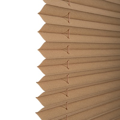 Plise Perde Sade Bronz