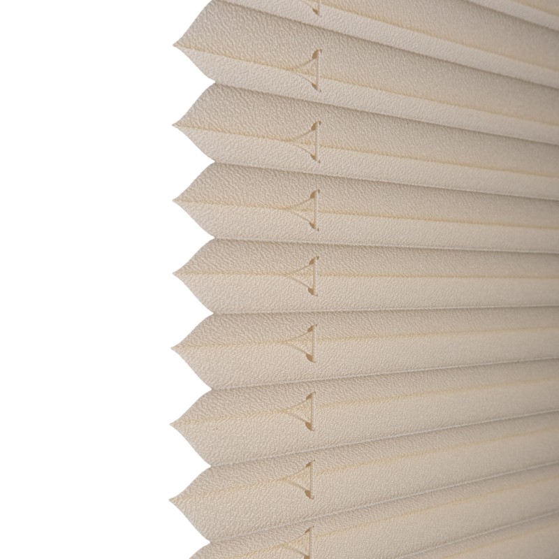 Plise Perde Blackout Krem